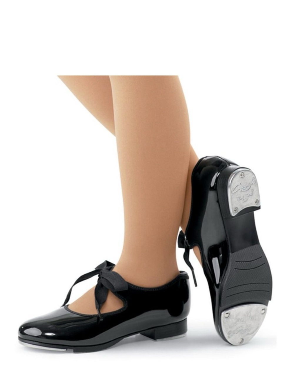 Capezio Child "Jr. Tyette" Ribbon Tie Tap Shoes